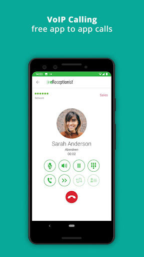 eReceptionist – Business VoIP  Screenshot 3 - AppWisp.com
