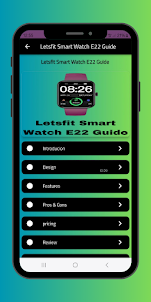Letsfit Smart Watch E22 Guide