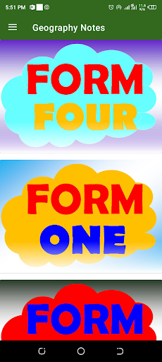 Geography Form 1 to 4 Notes Screen 2