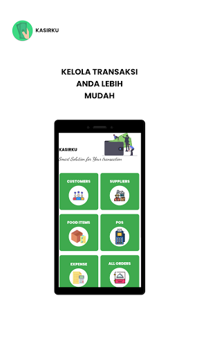 Android application kasirku screenshort