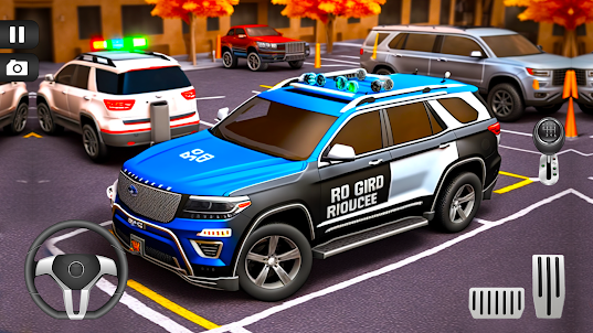 US Police Car Parking Game 3D