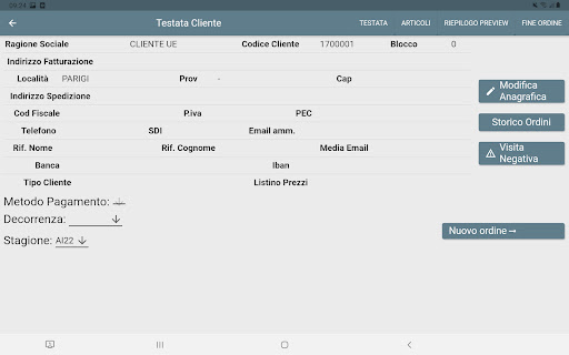 PlanetSFA Mobile Screen 3
