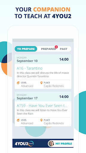 Android application 4YOU2: Teach screenshort