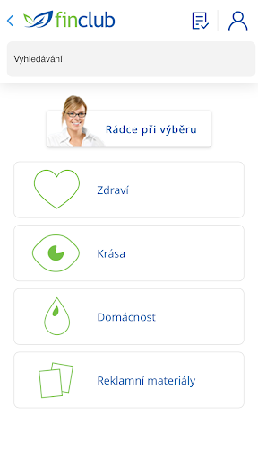 Android application Finclub (Android 4) screenshort