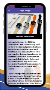 Z55 Ultra smart watch Guide