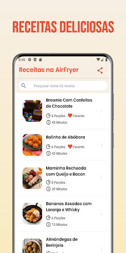 Android application Receitas de AirFryer screenshort
