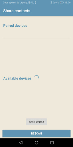 Share contacts Screen 3