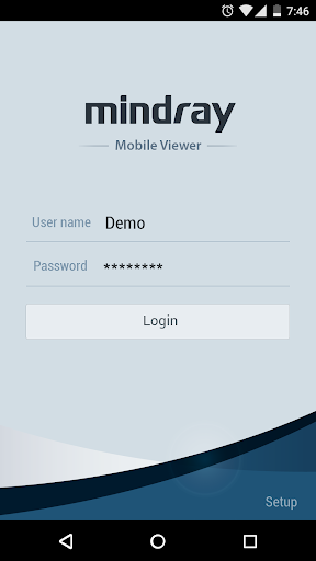 Android application Mindray Mobile Viewer screenshort