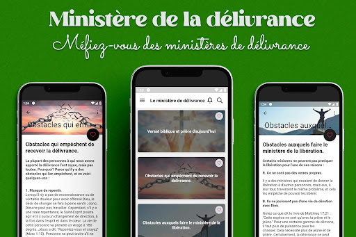Android application Le ministère de délivrance screenshort