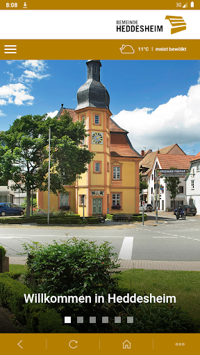 Android application Heddesheim screenshort
