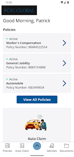 First Casualty Insurance Screen 2