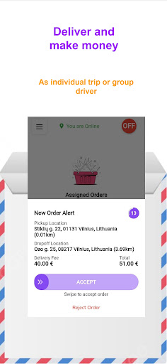 Verydeli Driver Screen 2