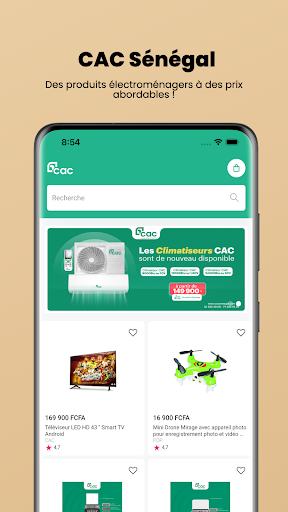 Android application CAC Sénégal screenshort