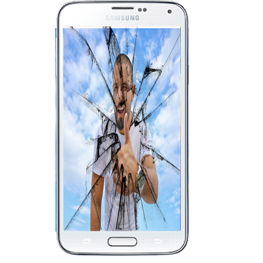 Broken Screen Smartphone Frame logo