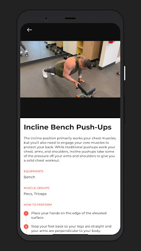 Android application Awakens Fitness screenshort