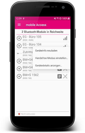 mobileAccess Magenta Security Screen 2