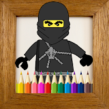 Kids Coloring Book Ninja icon
