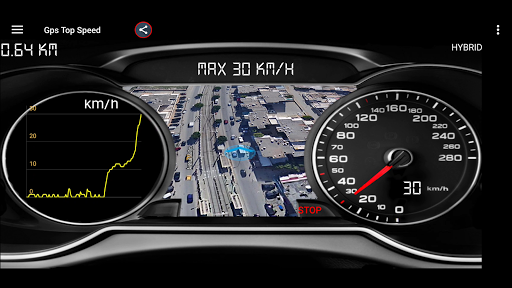 Android application Gps Top Speed screenshort