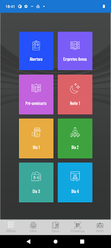 Android application Empretec Arena screenshort
