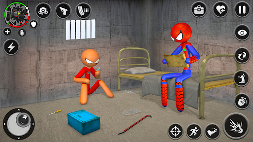 Spider Stick Hero Prison Break 3