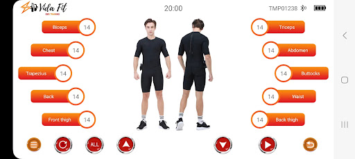 Android application Vida Fit EMS screenshort