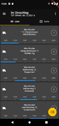 eosMX Aufstellservice Screen 2