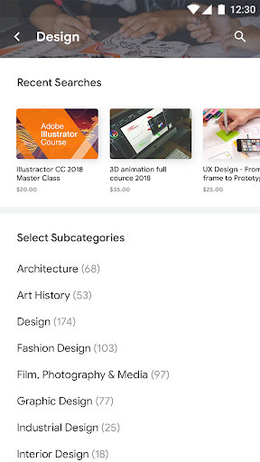 KDemy : Flutter Template Screenshot 1 - AppWisp.com