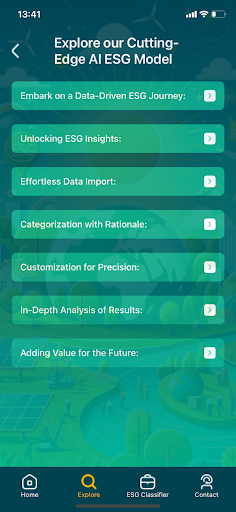 ESG Performance Classifier Screen 2
