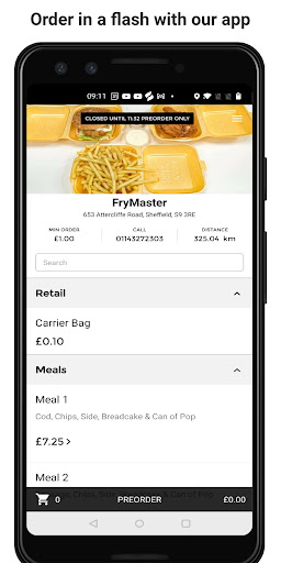 Android application FryMaster screenshort