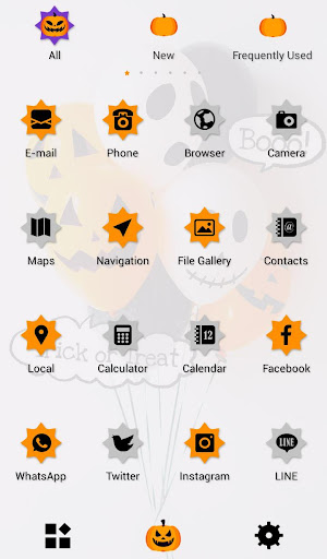 Halloween Balloons Theme Screen 3