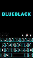 screenshot of Blue Neon Tech Keyboard Theme