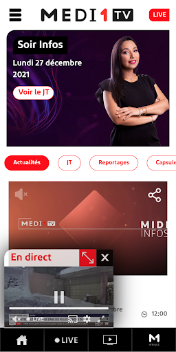 Medi1TV Screenshot 1 - AppWisp.com