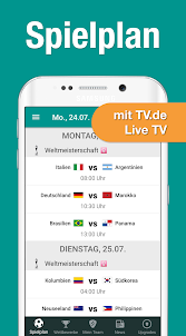 WM 2023 Spielplan Live TV.de