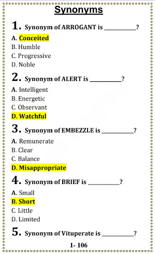 English Grammar MCQs offline Screen 3