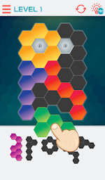 Hexagon Graph: Drag & Drop Geometry Puzzle