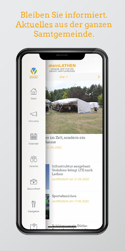 Android application meinLATHEN screenshort