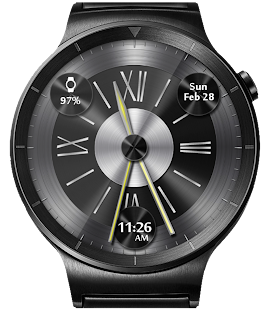 Brushed Metal HD Watch Face & Clock Widget