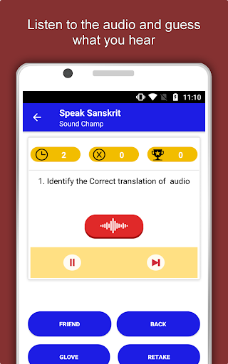 Screenshot of Learn Sanskrit Language App