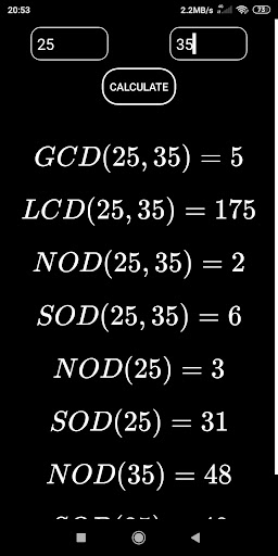 Math app Screen 3
