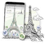 Cover Image of Baixar Sketch Eiffel Tower Theme  APK