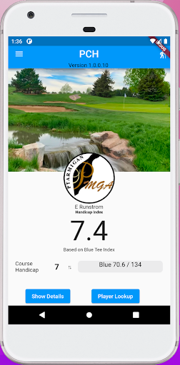 Ptarmigan Course Handicap Screen 2