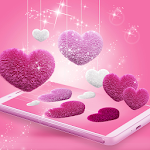 Cover Image of Download Pink Fluffy Love Heart Live Wallpaper 2020 1.2.3 APK