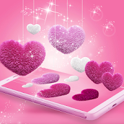 Pink Fluffy Love Heart Live Wallpaper 2020  Icon