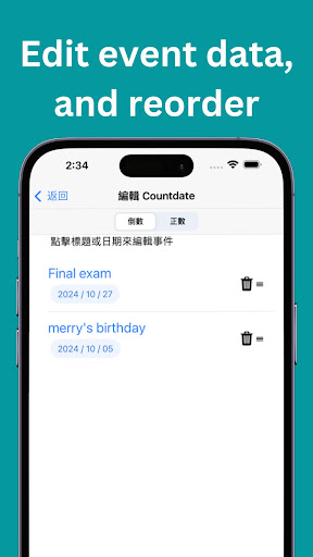 Screenshot of Countdate - Date count down/up