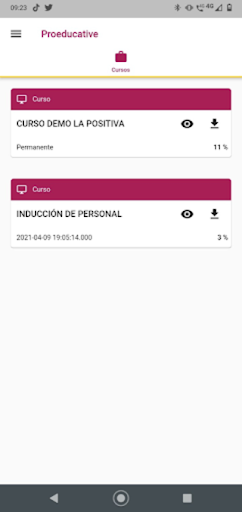 Proeducative LMS Screen 2