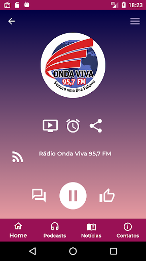 Android application Rádio Onda Viva FM screenshort