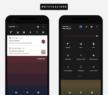 Alined Substratum Theme Schermata