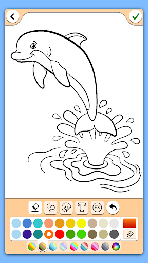 Dolphins coloring pages 17.6.0 screenshots 2