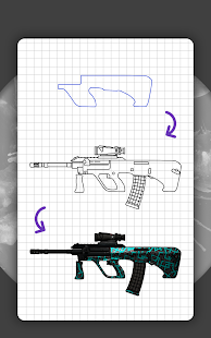 How to draw weapons. Step by step drawing lessons 22.4.10b APK screenshots 15