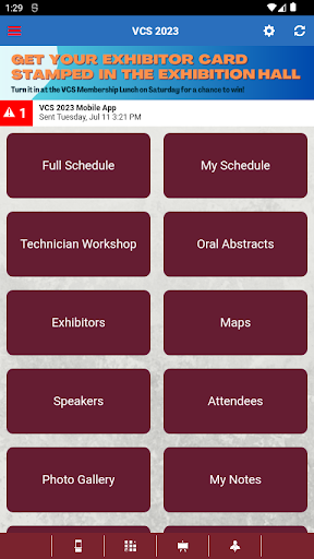 VCS Events Screen 2